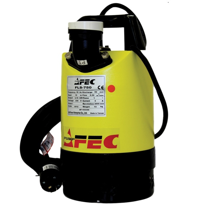 Afec FLS750 bouwpomp 230V zonder vlotter
