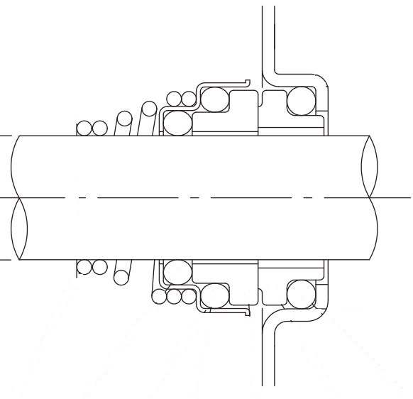 Ebara seal DWO DWC Kool-Keramiek-Viton