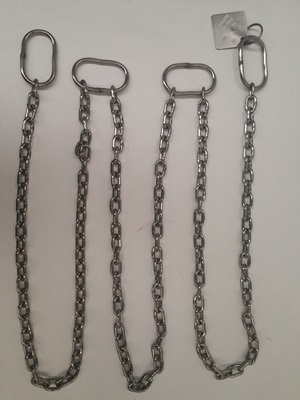 RVS316 Hijsketting, 500 kg, 3 meter, incl. certificaat