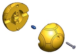 Tecnoplastic Shell deelbaar kabelgewicht 230 gram