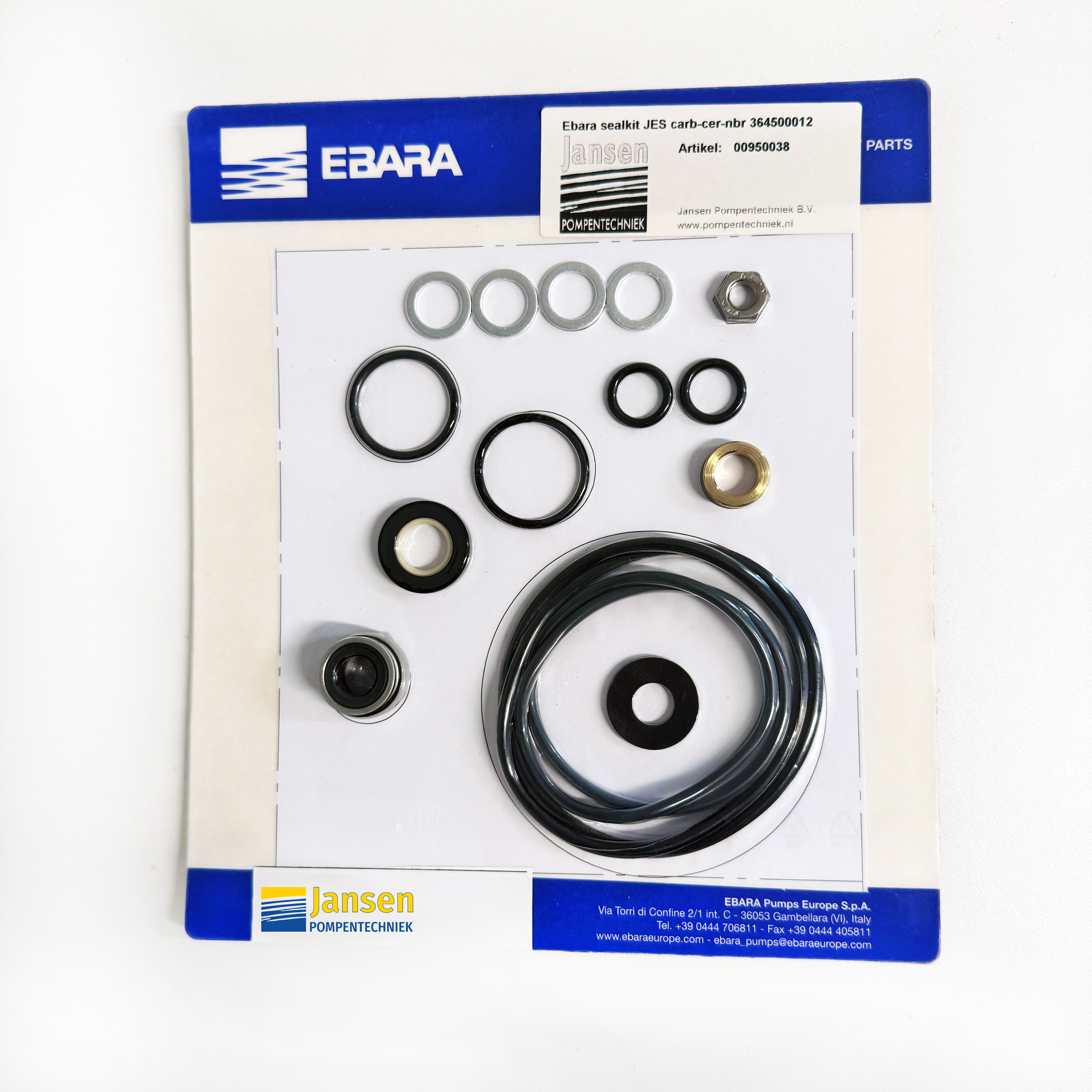 Ebara sealkit JES / JESX serie Kool-Keramiek-NBR